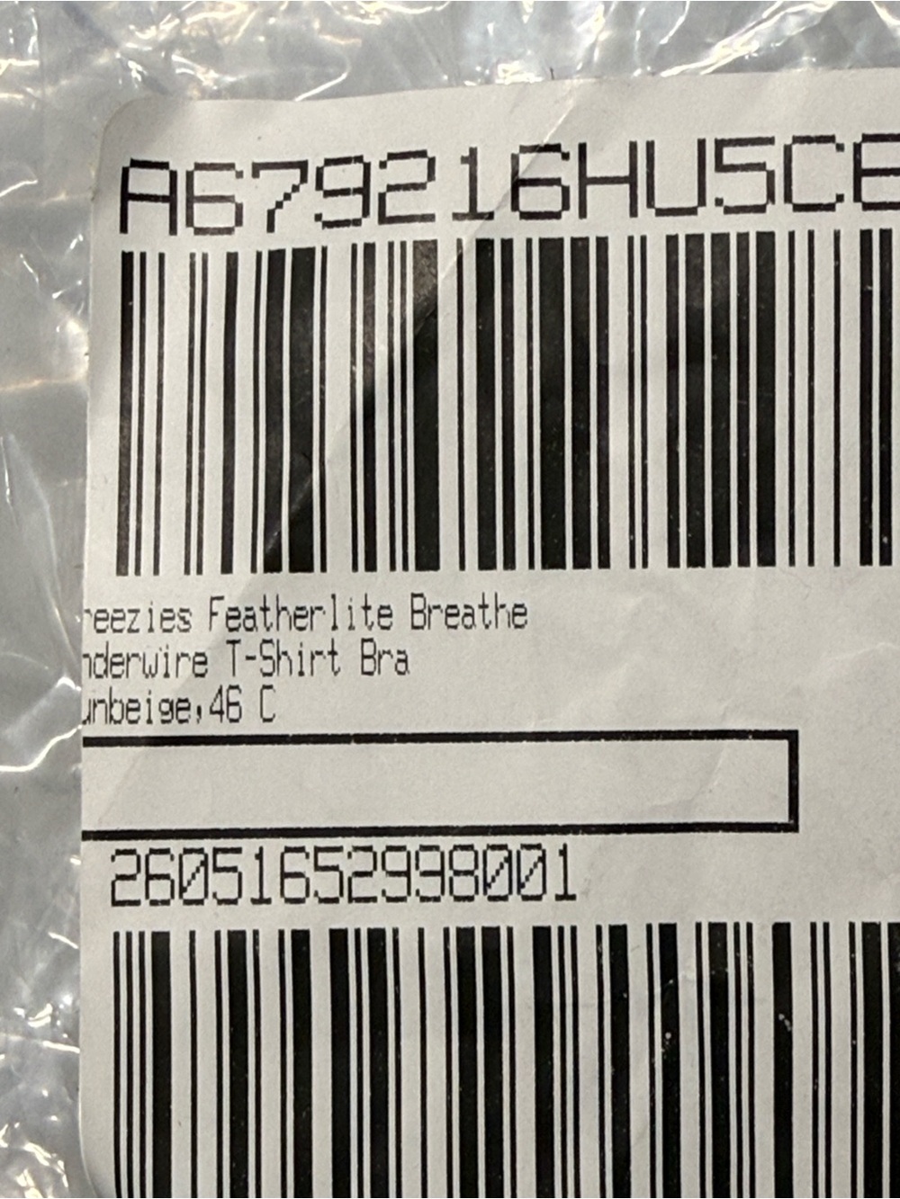 Breezies Featherlite Breathable Underwire T-Shirt Bra 46C - Picture 7 of 7